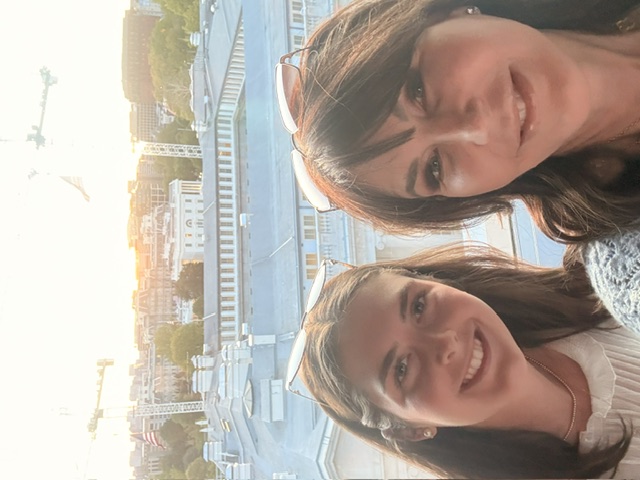 sunset over the White House, from The View