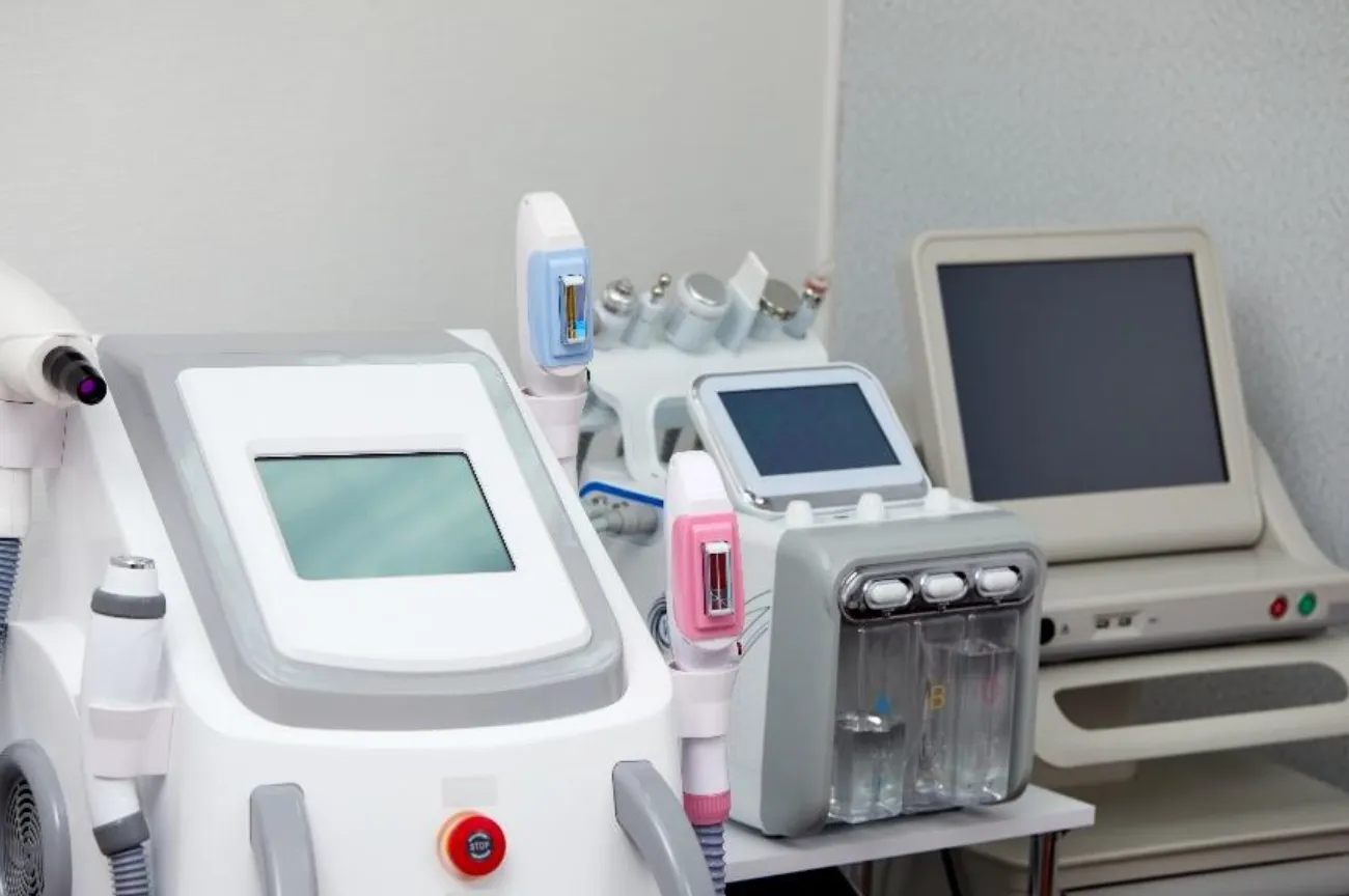 Aesthetic treatment devices in a medical practice