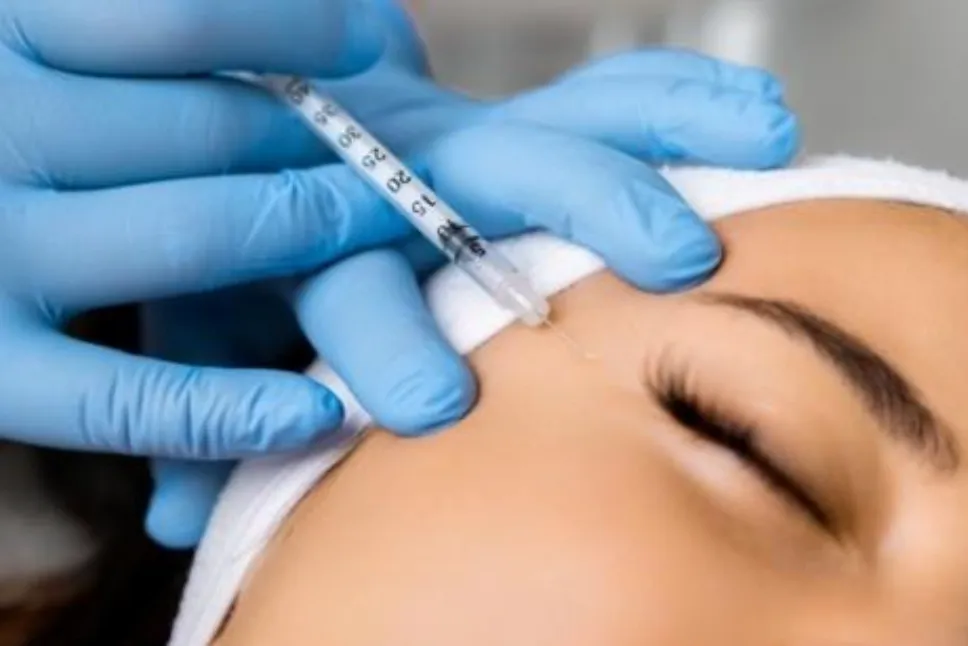 Botox injection performed by a qualified medical professional