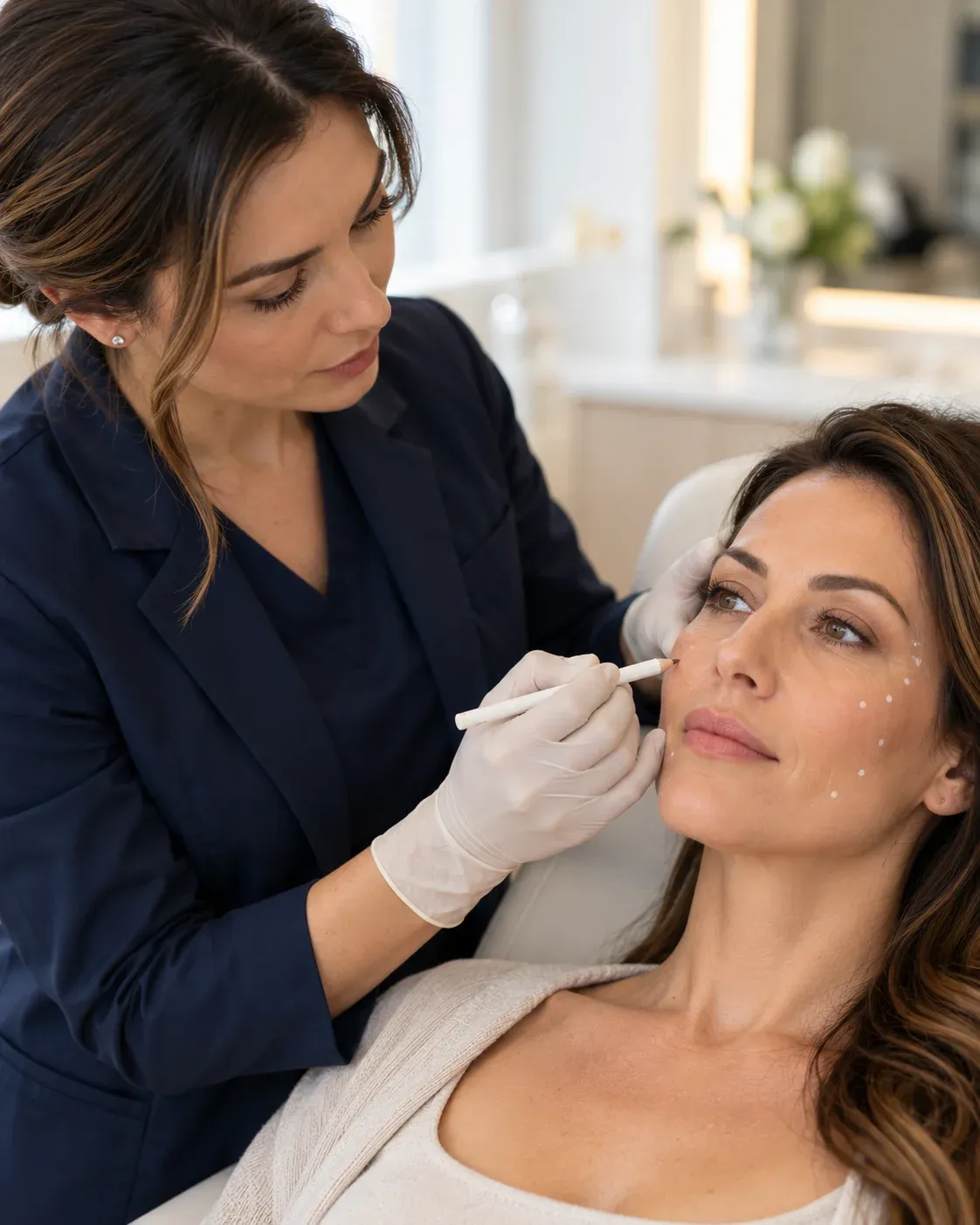 Individualized injectable treatment planning for facial asymmetry correction