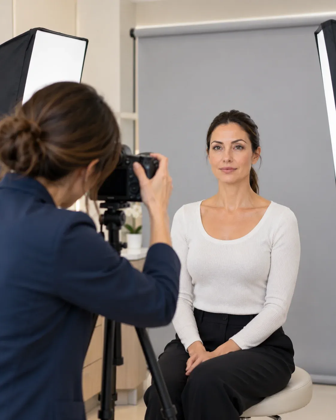 Facial assessment and standardized photographs before injectable treatment