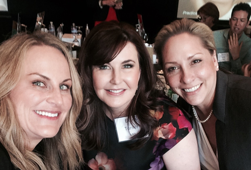 Dr. Turner with Mary Fisher, CEO, and Heather Goodchild, VP of Sales Colorescience