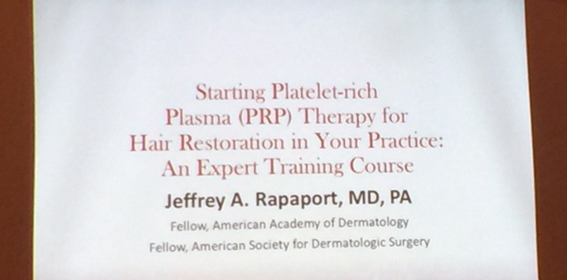 Platelet-Rich Plasma for Hair Restoration